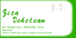 zita dehelean business card